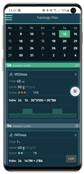 Training Plan on Mobile